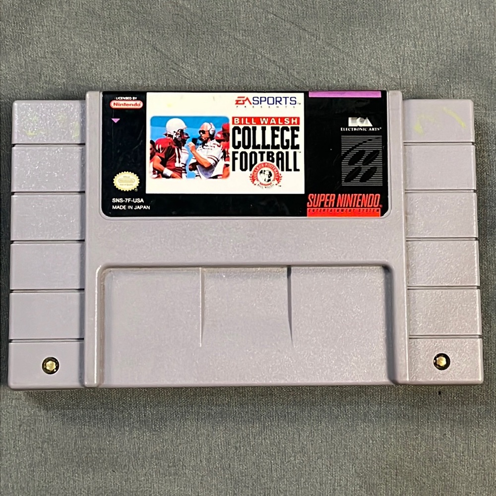 Bill Walsh College Football - SNES Super Nintendo
